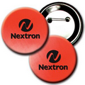 3" Diameter Button w/ Changing Colors Lenticular Effects - Red/White (Custom)